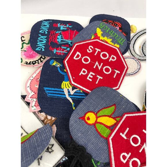 150 PC Assorted Sewing Applique Patches Iron on Sew On NEW Mixed Sequin Crafting - Picture 6 of 16